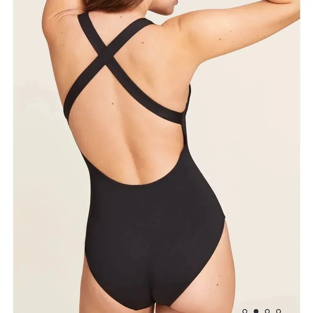 Andie The Full Coverage Tulum One‎ Piece Swimsuit Black Size XXL NWT